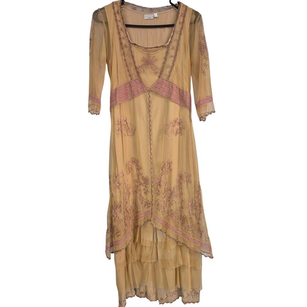 Age of Love Nataya Dress Messy Coquette Boho Feminine Romantic Titanic Look Sz S